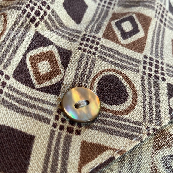 Retro Rayon Button-Up Liz Claiborne - Picture 3 of 9